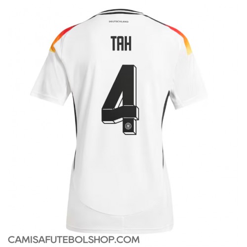 Camisa de time de futebol Alemanha Jonathan Tah #4 Replicas 1º Equipamento Europeu 2024 Manga Curta